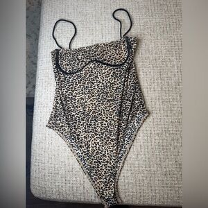 Leopard Print Body Suit One Piece